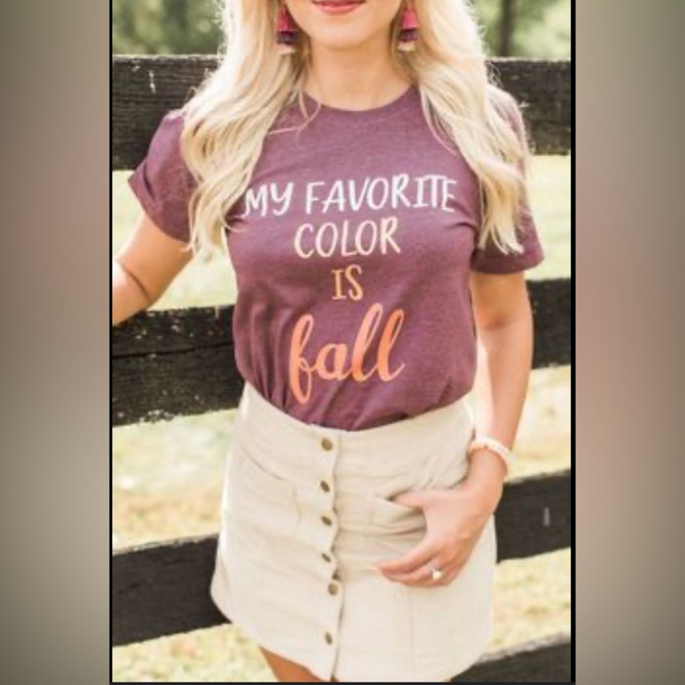 Pink Lily Fall Graphic Tee